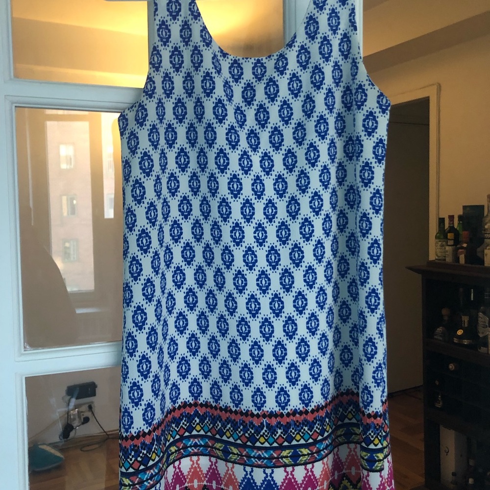 Adorable multicolored shift dress